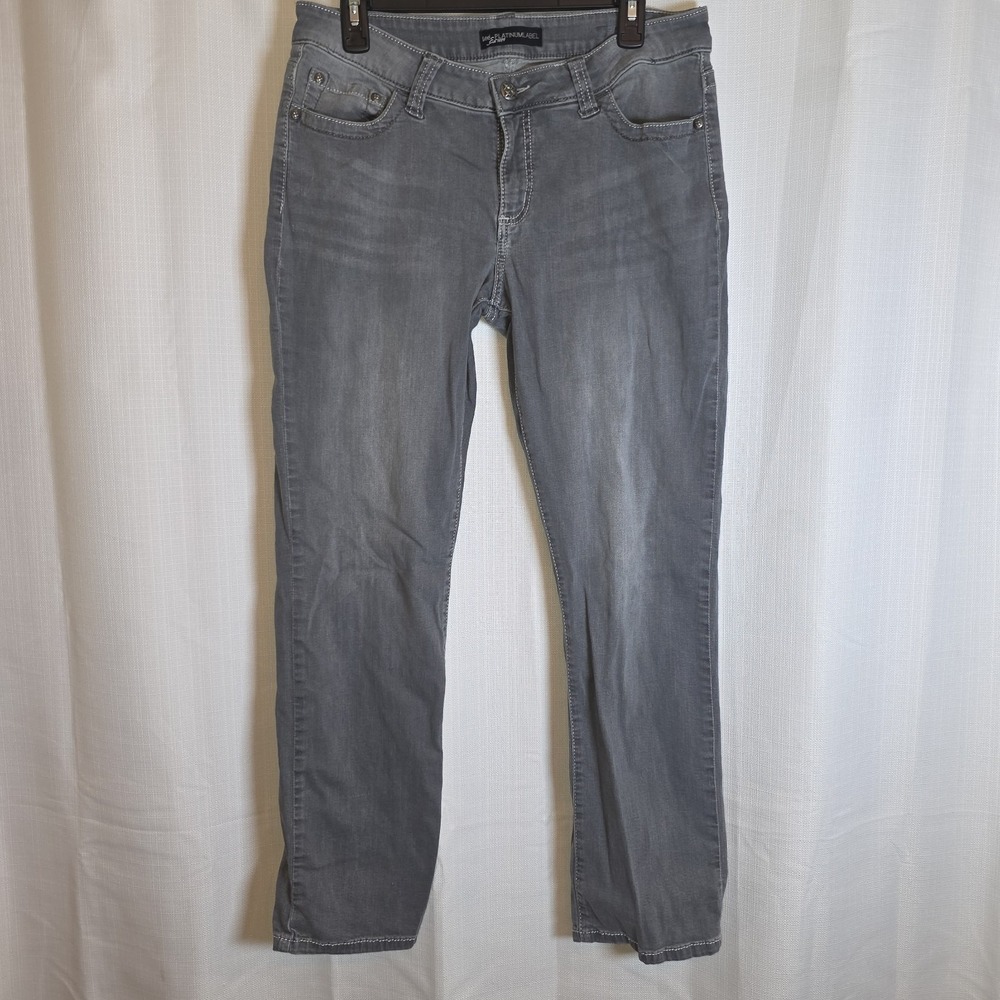 Women's‎ Lee Platinum Label Relaxed Fit Straight Lee Jeans - Black- Size W32 L29
